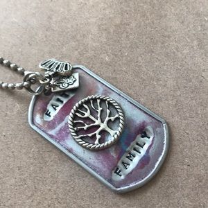 Dog Tag Necklace by Kate Mesta, Faith and Family